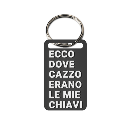 Ecco dove c*azzo erano le mie chiavi