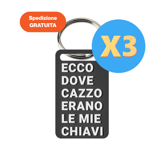 Three-Pack ecco dove erano le mie c***o di chiavi