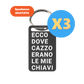 Three-Pack ecco dove erano le mie c***o di chiavi