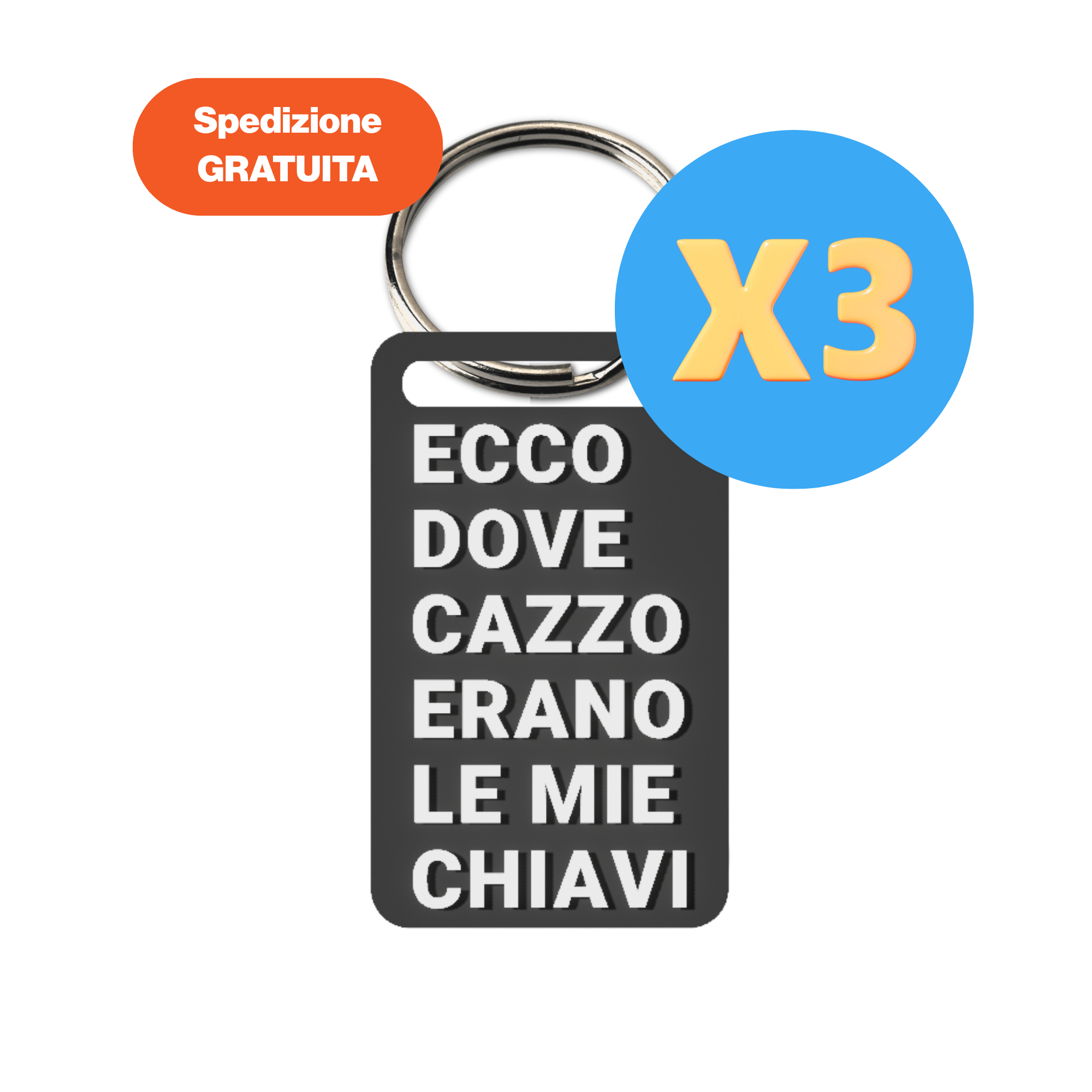 Three-Pack ecco dove erano le mie c***o di chiavi